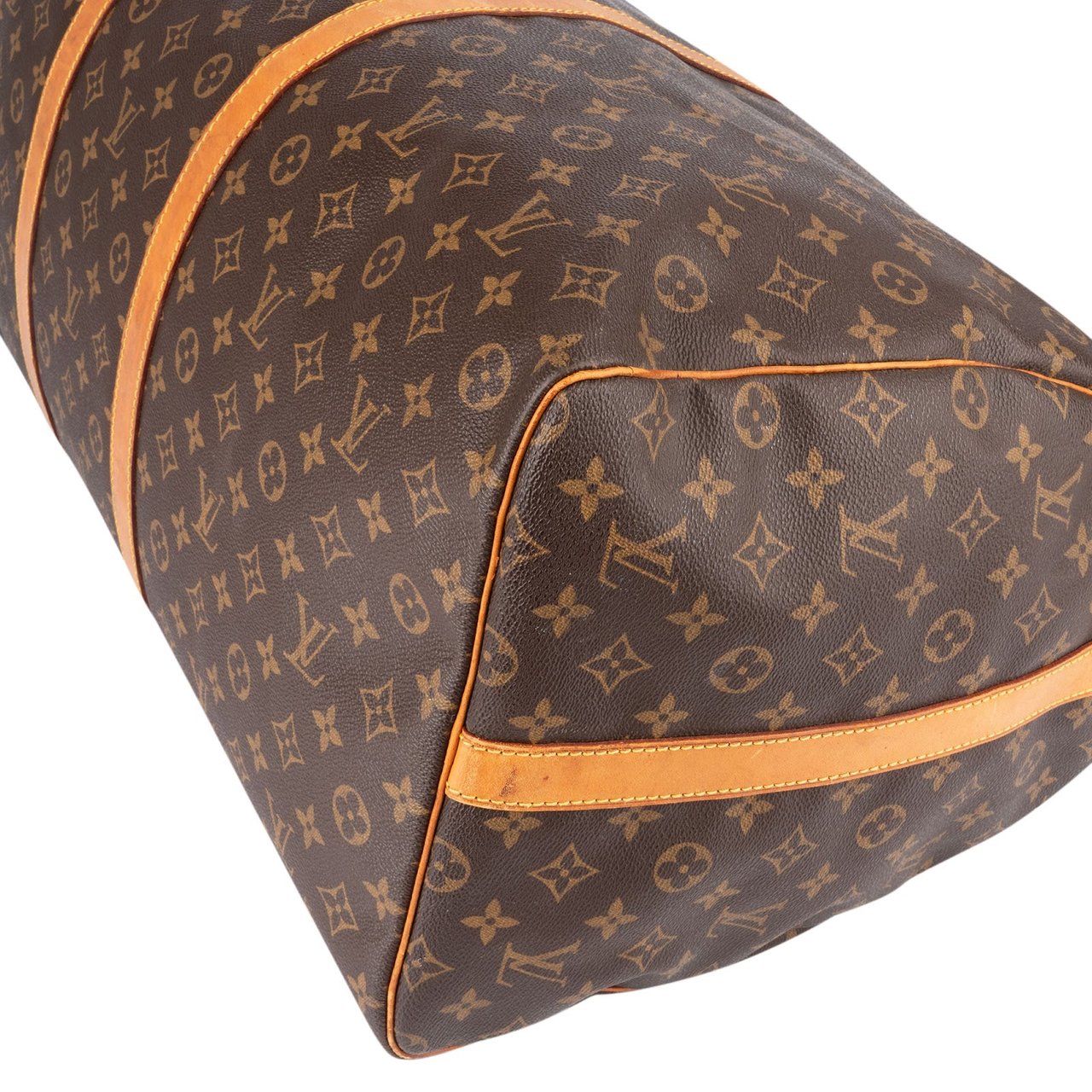 Louis Vuitton Louis Vuitton Monogram Canvas Keepall 60 Bandoulière Travel Bag Bruin