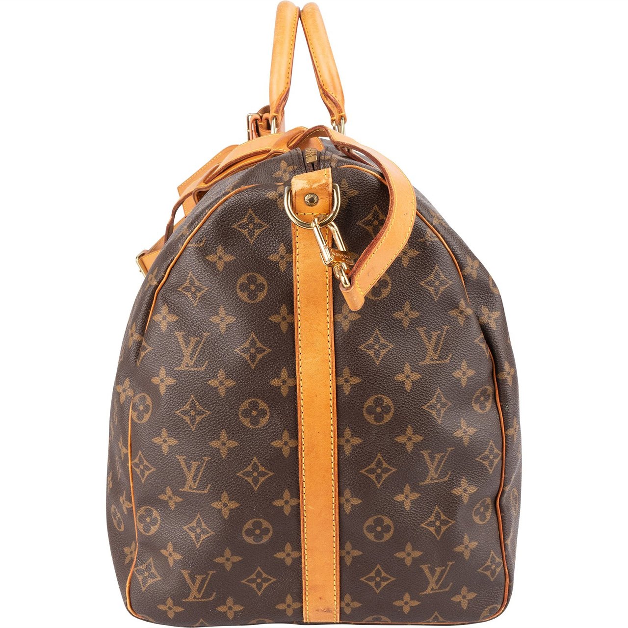 Louis Vuitton Louis Vuitton Monogram Canvas Keepall 60 Bandoulière Travel Bag Bruin