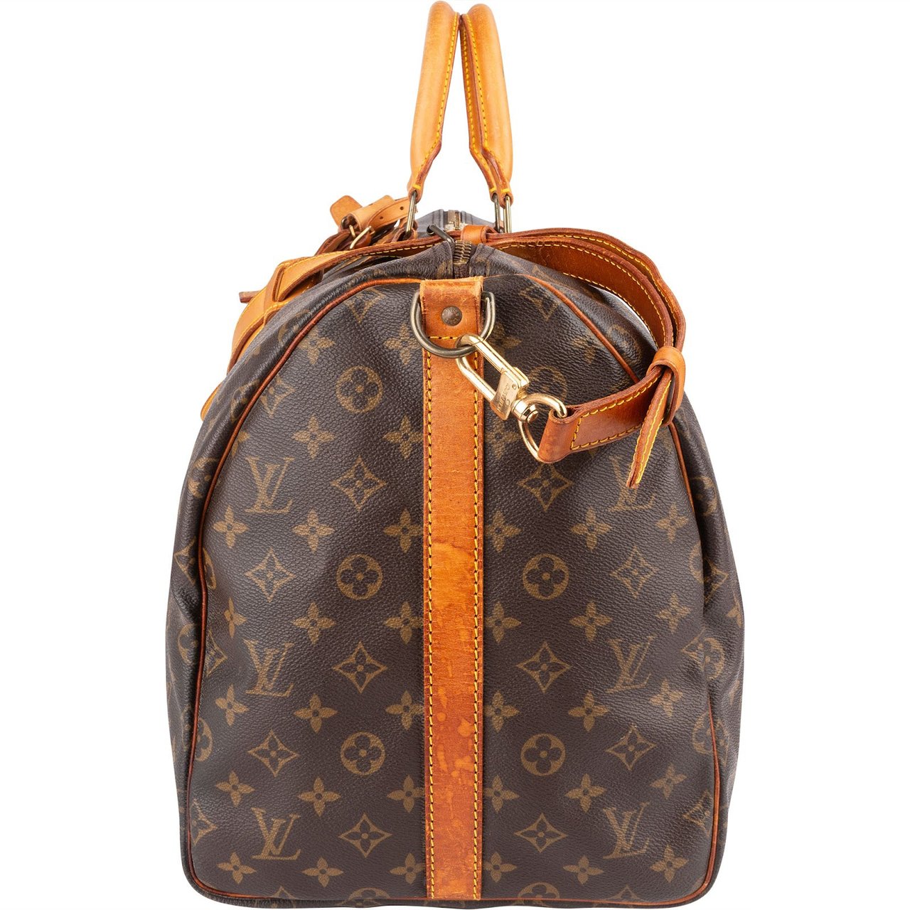 Louis Vuitton Louis Vuitton Monogram Canvas Keepall 55 Bandoulière Travel Bag Bruin