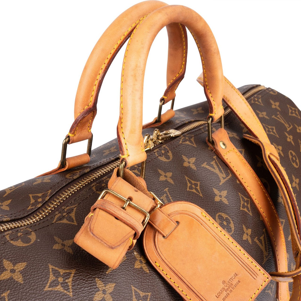 Louis Vuitton Louis Vuitton Monogram Canvas Keepall 50 Bandoulière Travel Bag Bruin
