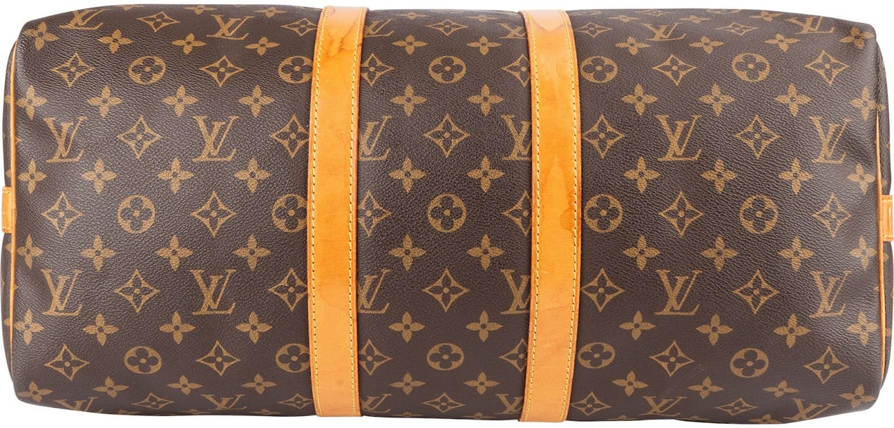 Louis Vuitton Louis Vuitton Monogram Canvas Keepall 45 Bandoulière Travel Bag Bruin