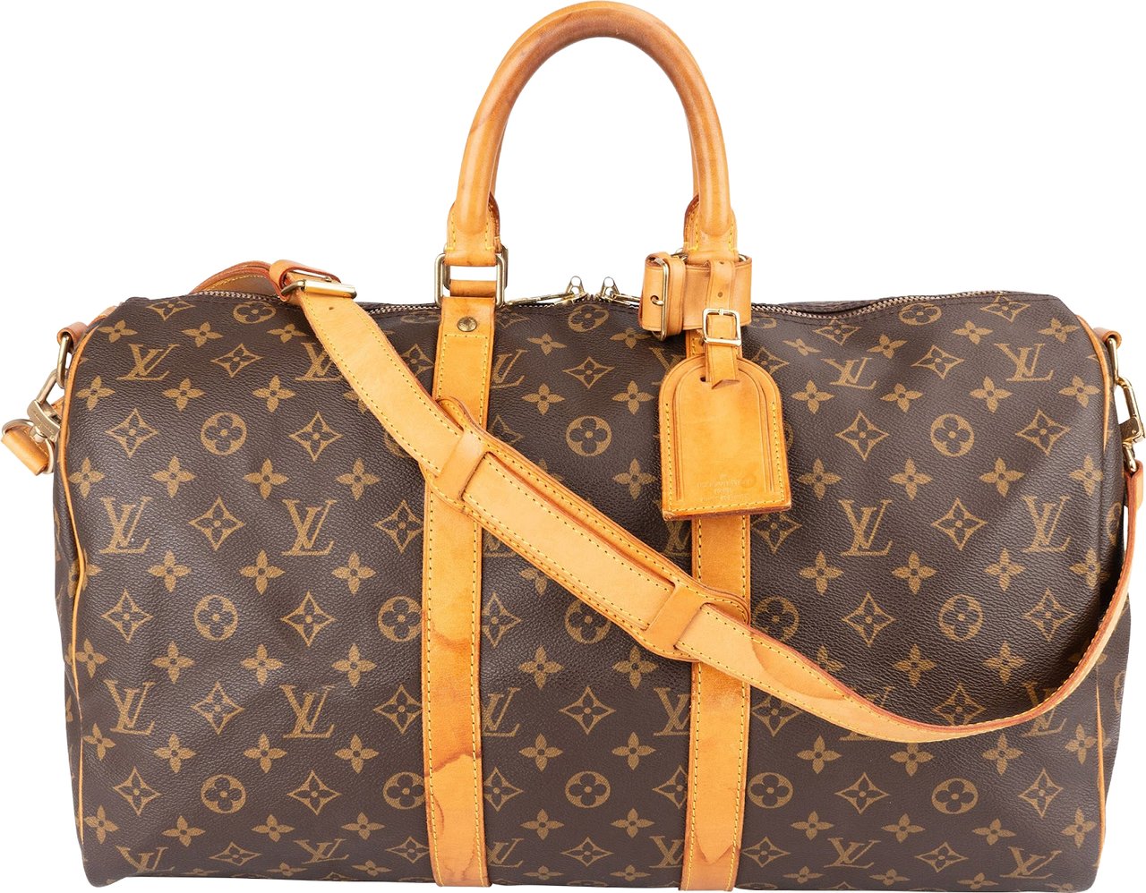 Louis Vuitton Louis Vuitton Monogram Canvas Keepall 45 Bandoulière Travel Bag Bruin