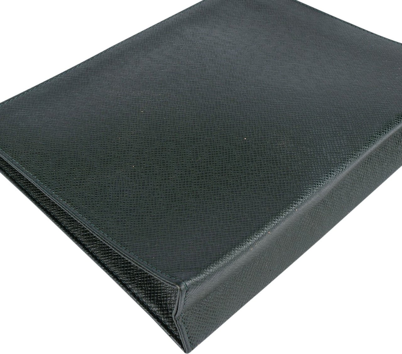 Louis Vuitton Louis Vuitton Green Taiga Leather Pochette Homme Clutch Groen