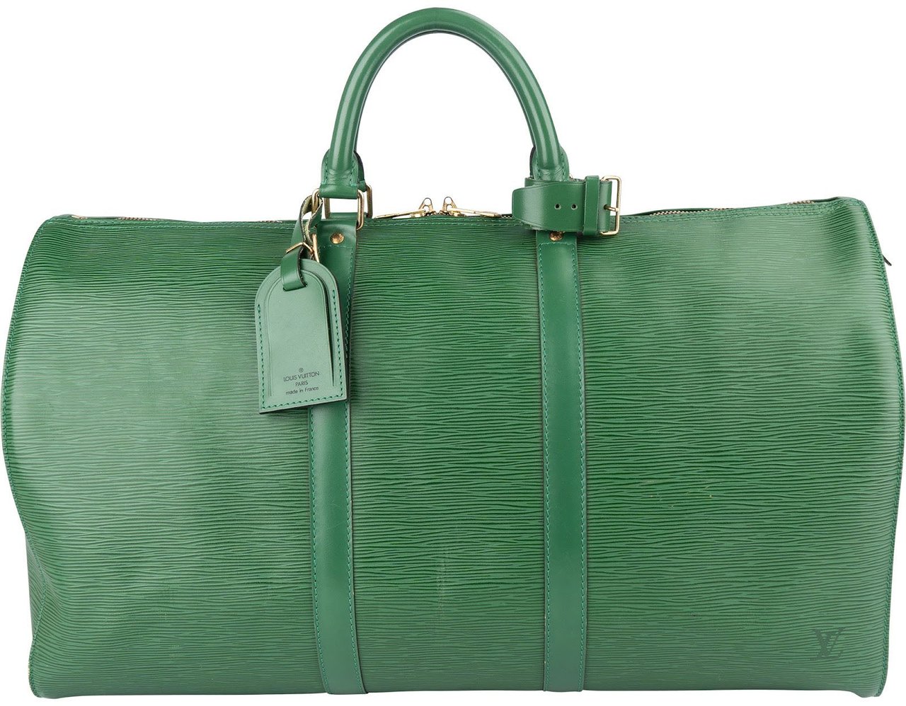 Louis Vuitton Louis Vuitton Green Epi Leather Keepall 50 Travel Bag Groen