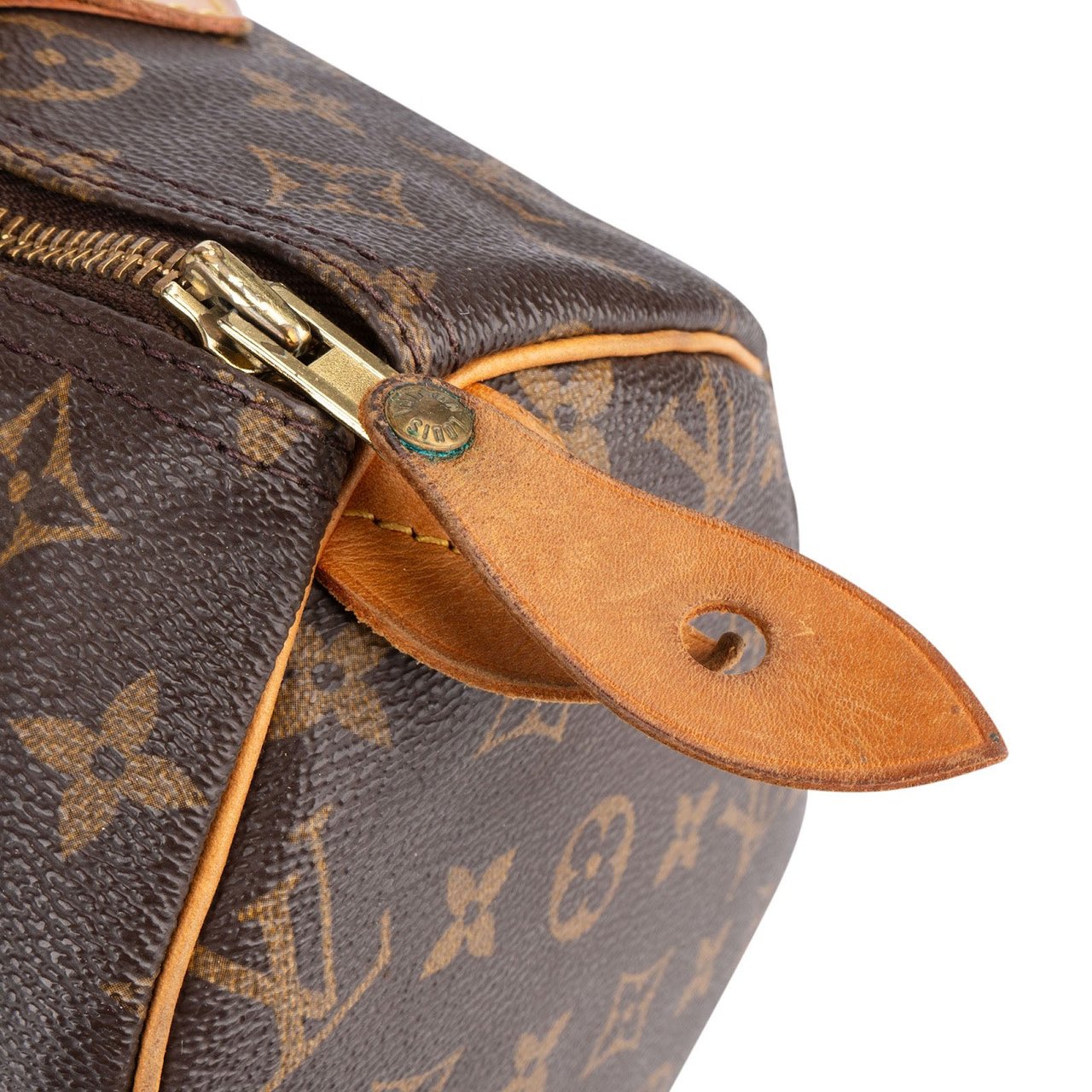 Louis Vuitton Louis Vuitton Monogram Canvas Speedy 30 Handbag Bruin