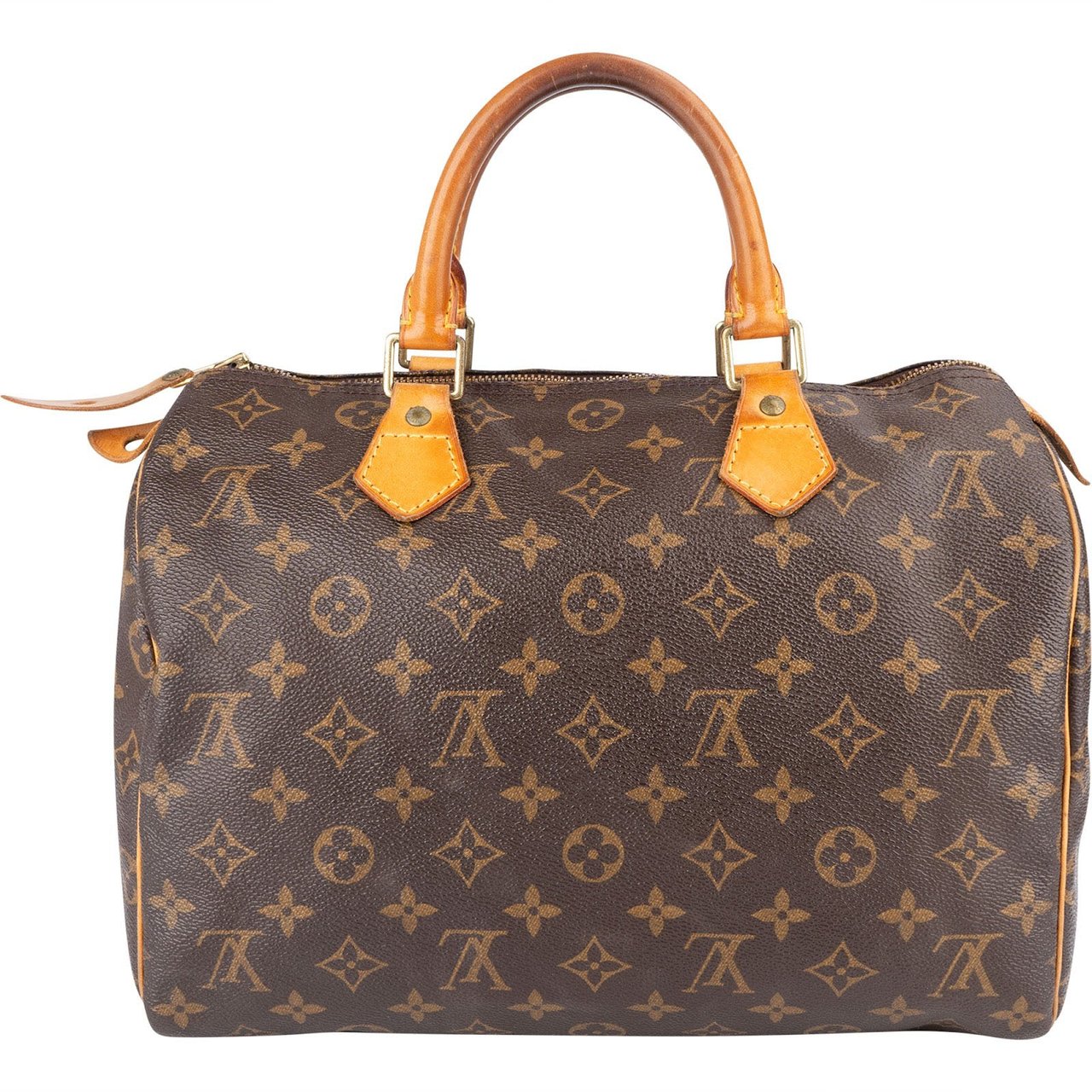 Louis Vuitton Louis Vuitton Monogram Canvas Speedy 30 Handbag Bruin
