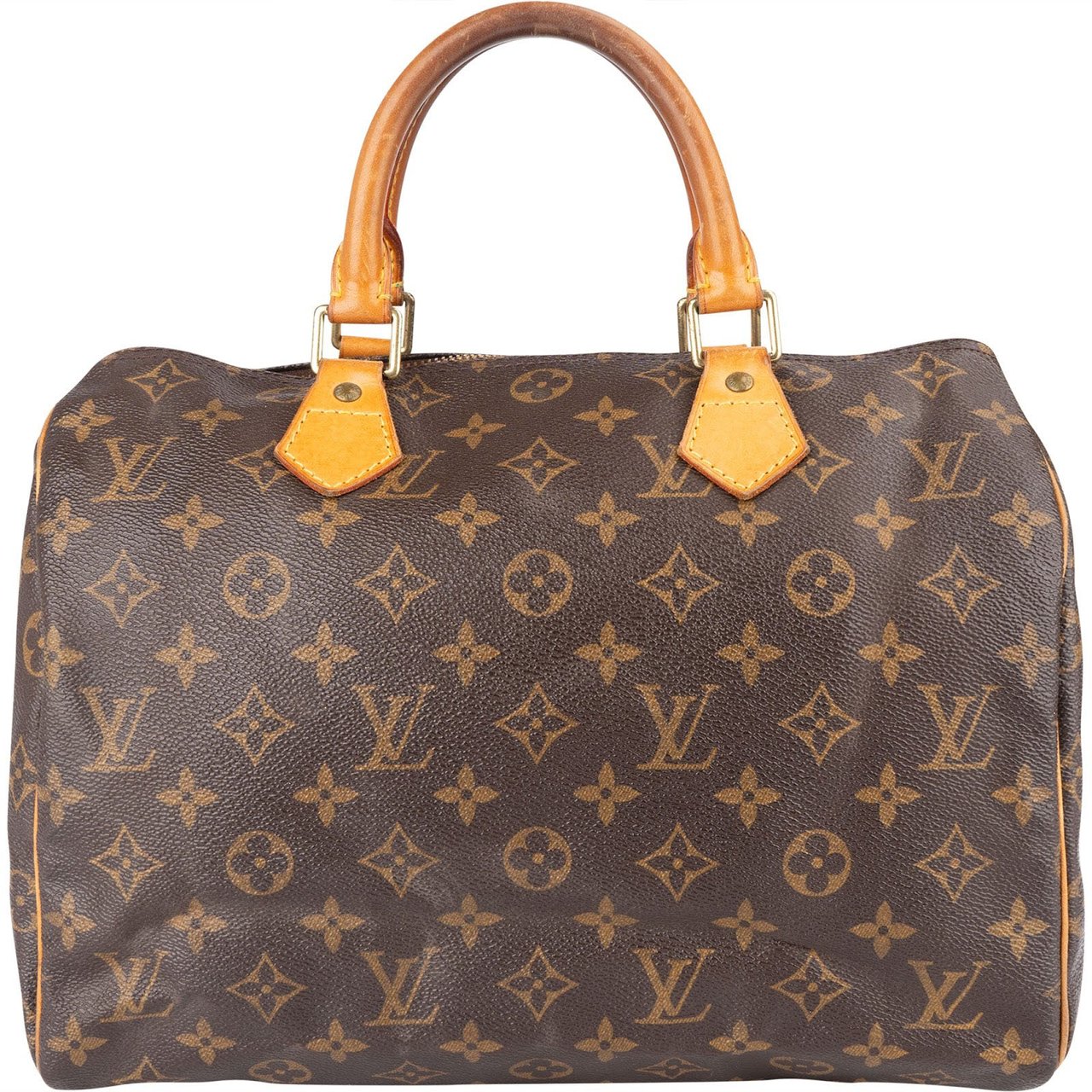 Louis Vuitton Louis Vuitton Monogram Canvas Speedy 30 Handbag Bruin