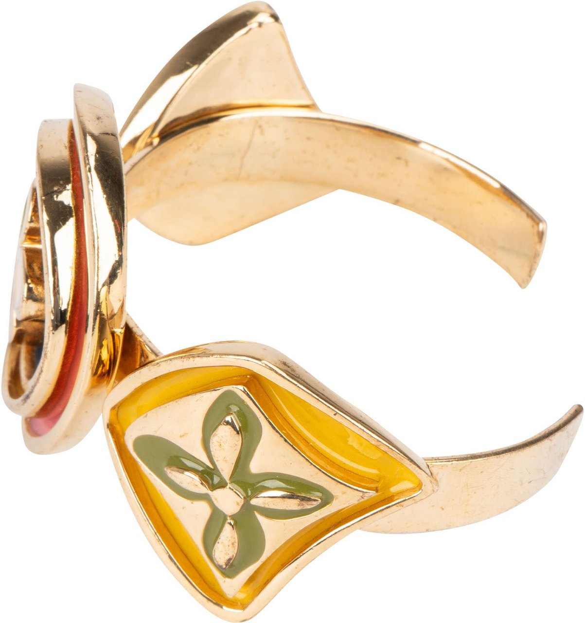 Louis Vuitton Louis Vuitton Goden Enamel Candy Cuff Bracelet Goud