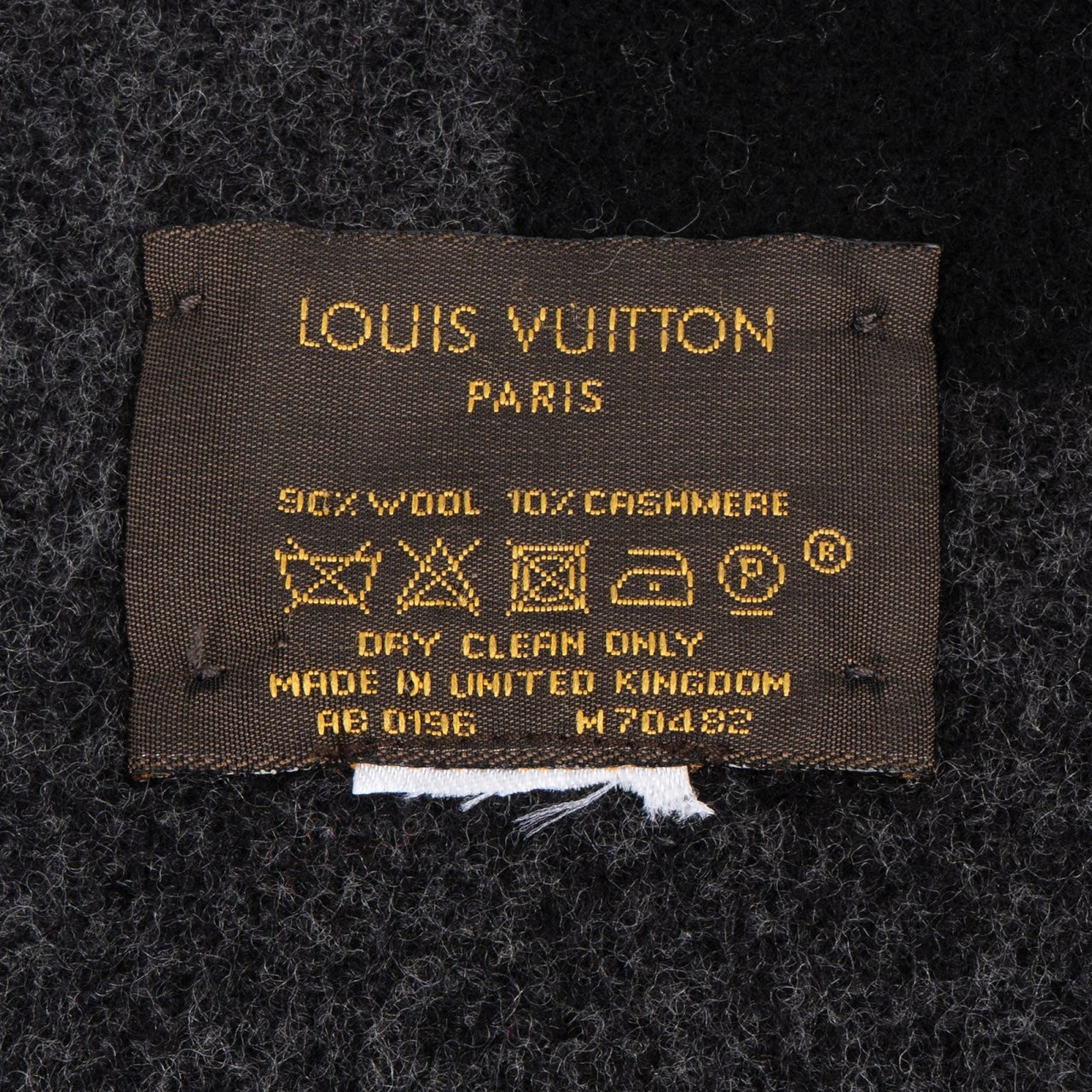 Louis Vuitton Louis Vuitton Wool Monogram Logomania Schal Scarf Zwart