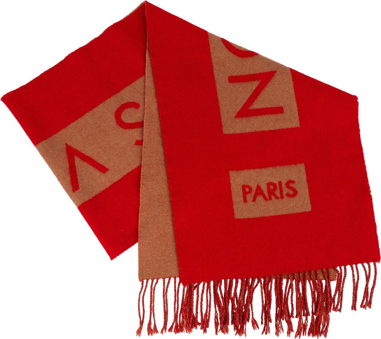 Louis Vuitton Louis Vuitton Cashmere Monogram Cardiff Schal Scarf Rood