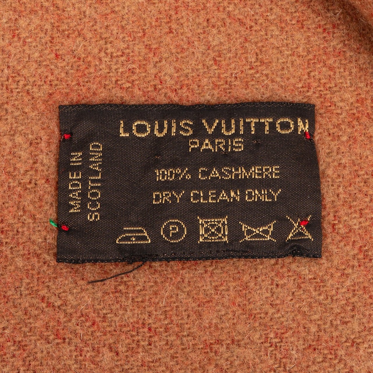 Louis Vuitton Louis Vuitton Cashmere Monogram Cardiff Schal Scarf Rood