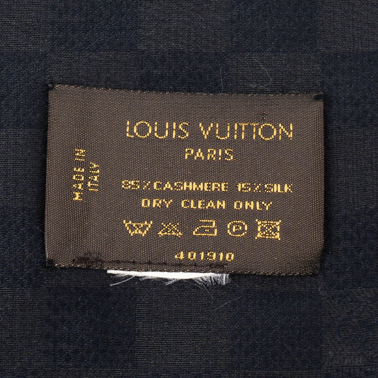 Louis Vuitton Louis Vuitton Light Cashmere Monogram Damier Schal Scarf Zwart