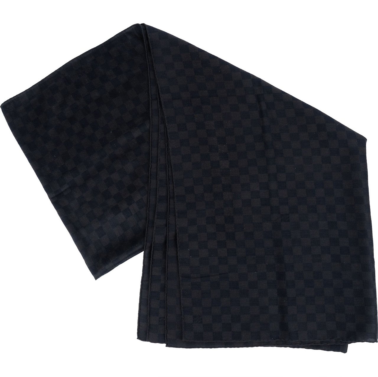 Louis Vuitton Louis Vuitton Light Cashmere Monogram Damier Schal Scarf Zwart