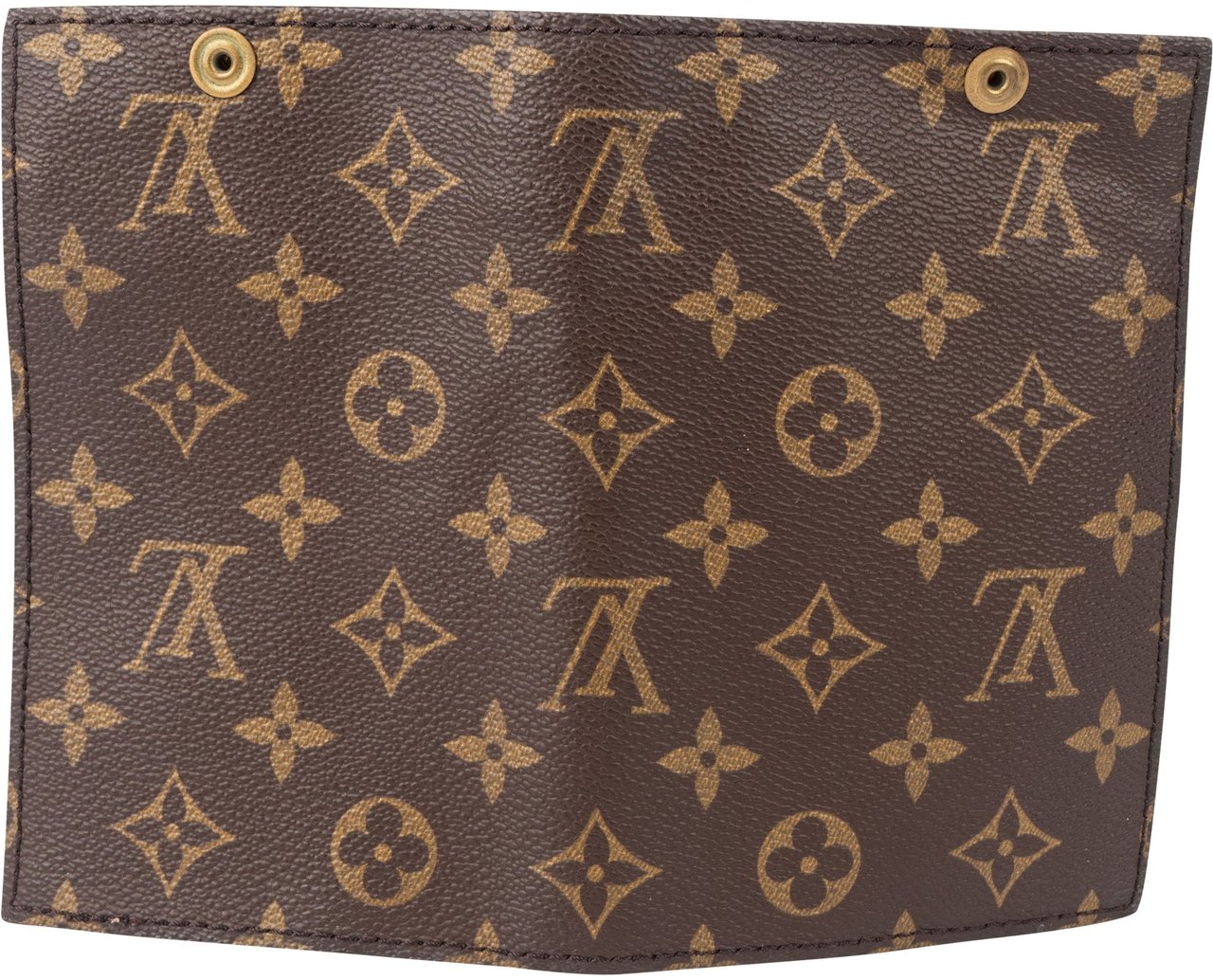 Louis Vuitton Louis Vuitton Canvas Monogram Randonnee Clip Clutch Bruin