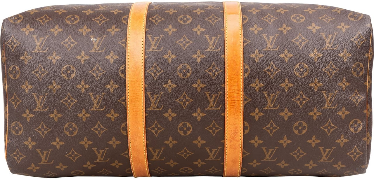 Louis Vuitton Louis Vuitton Monogram Canvas Keepall 50 Travel Bag Bruin