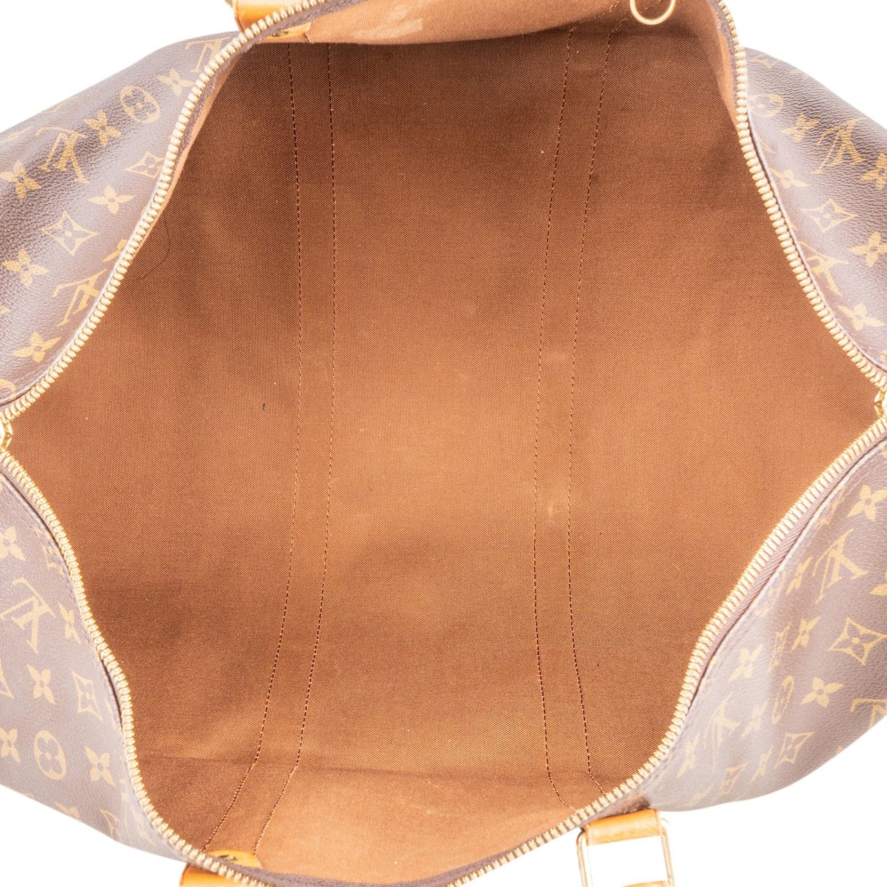 Louis Vuitton Louis Vuitton Monogram Canvas Keepall 50 Travel Bag Bruin