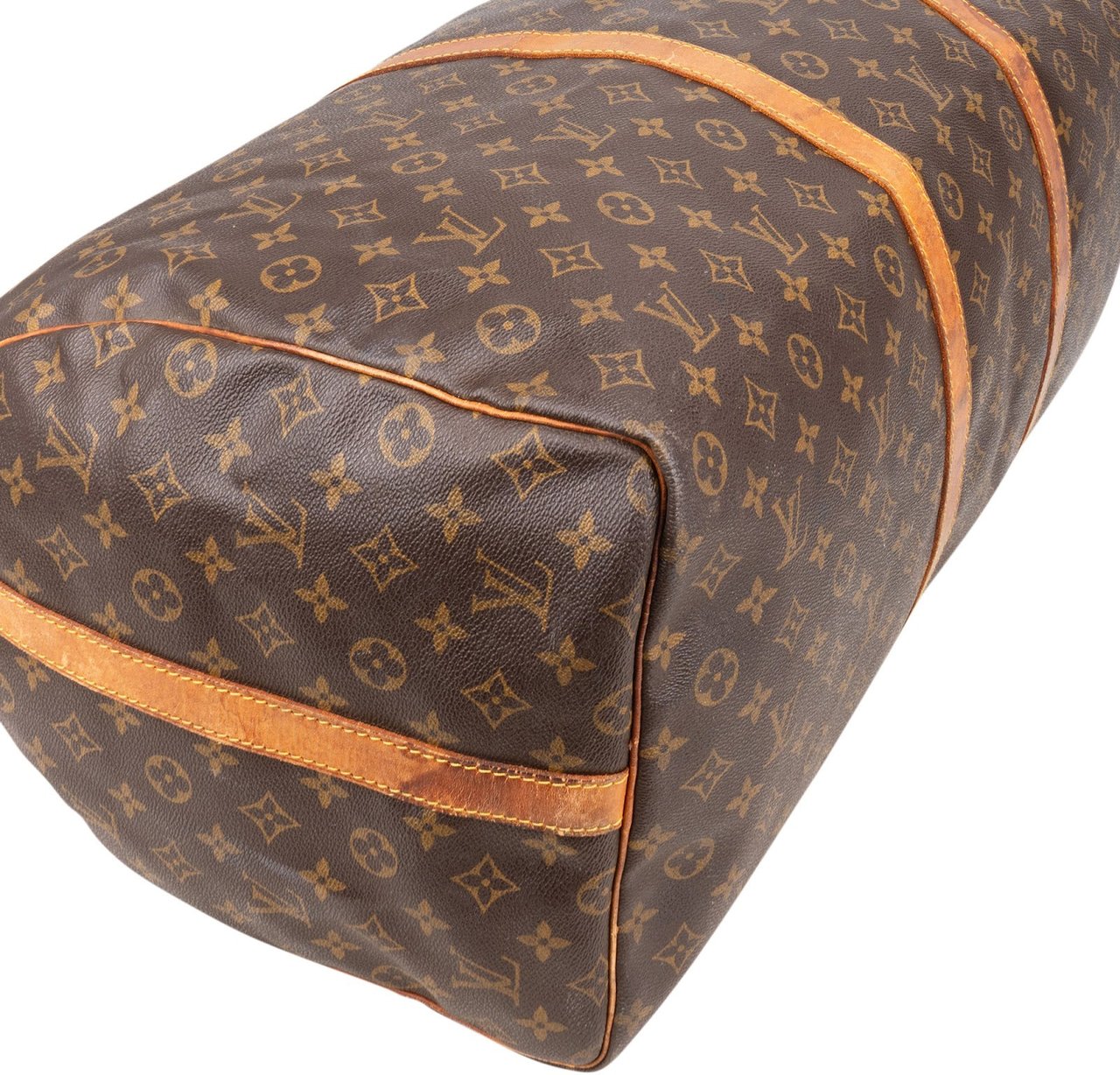 Louis Vuitton Louis Vuitton Monogram Canvas Keepall 60 Bandoulière Travel Bag Bruin