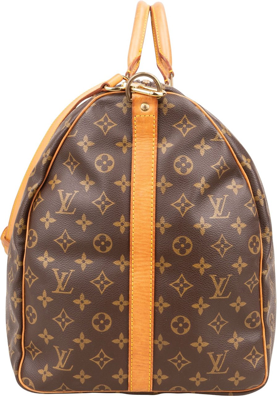 Louis Vuitton Louis Vuitton Monogram Canvas Keepall 60 Bandoulière Travel Bag Bruin
