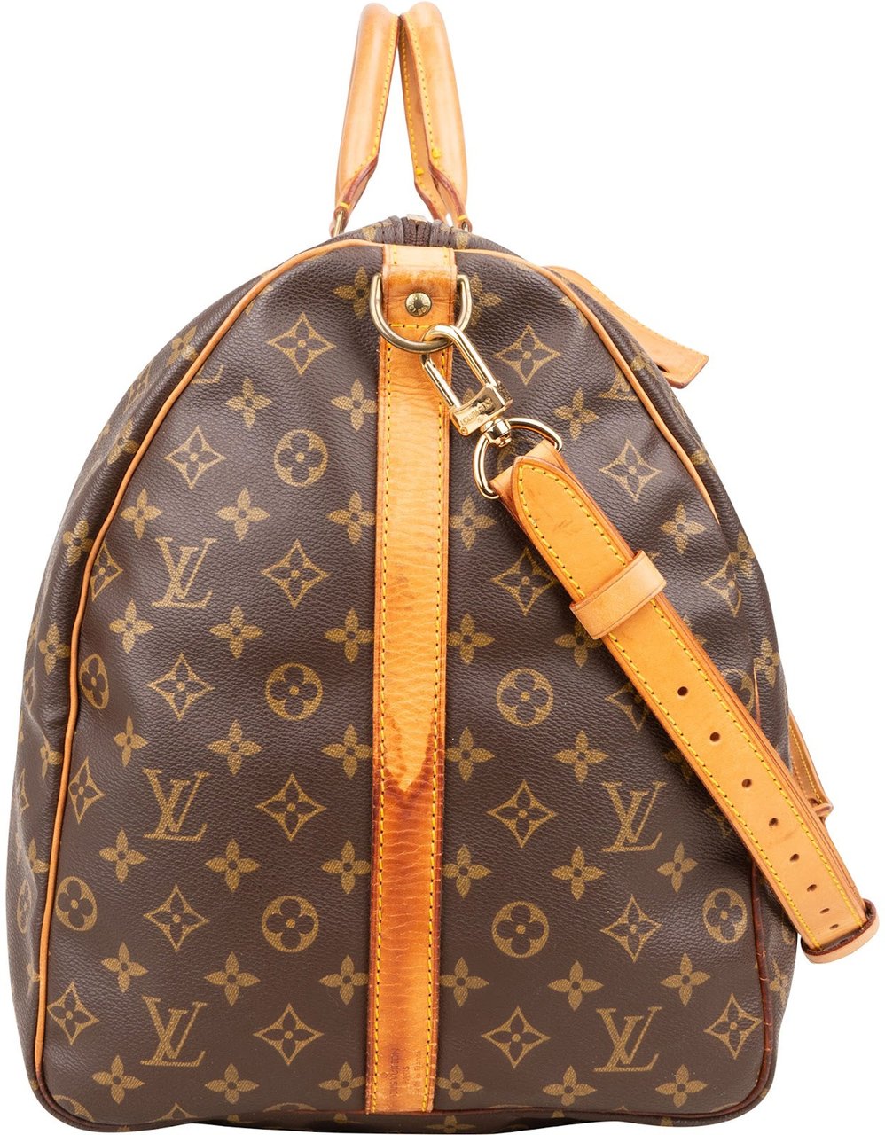 Louis Vuitton Louis Vuitton Monogram Canvas Keepall 60 Bandoulière Travel Bag Bruin