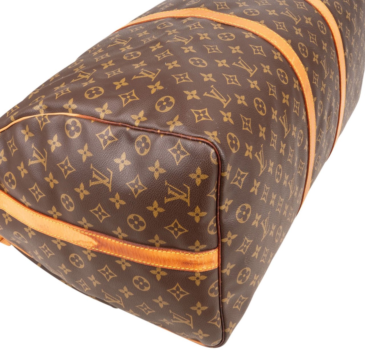 Louis Vuitton Louis Vuitton Monogram Canvas Keepall 60 Bandoulière Travel Bag Bruin