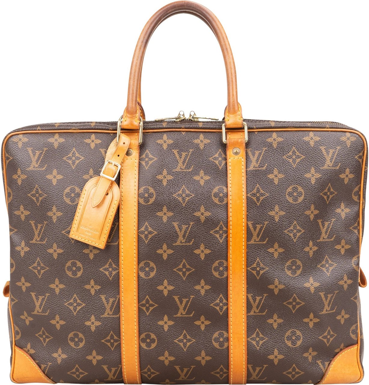 Louis Vuitton Louis Vuitton Monogram Canvas Porte-Documents Handbag Bruin