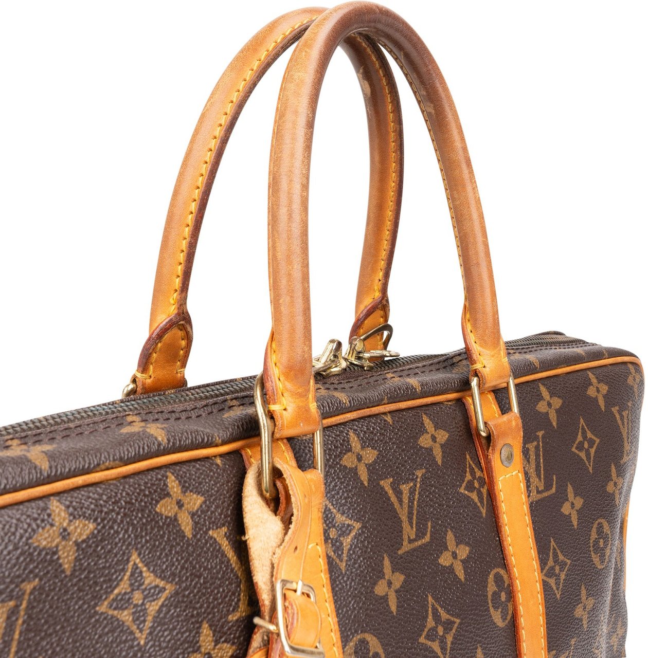 Louis Vuitton Louis Vuitton Monogram Canvas Porte-Documents Handbag Bruin