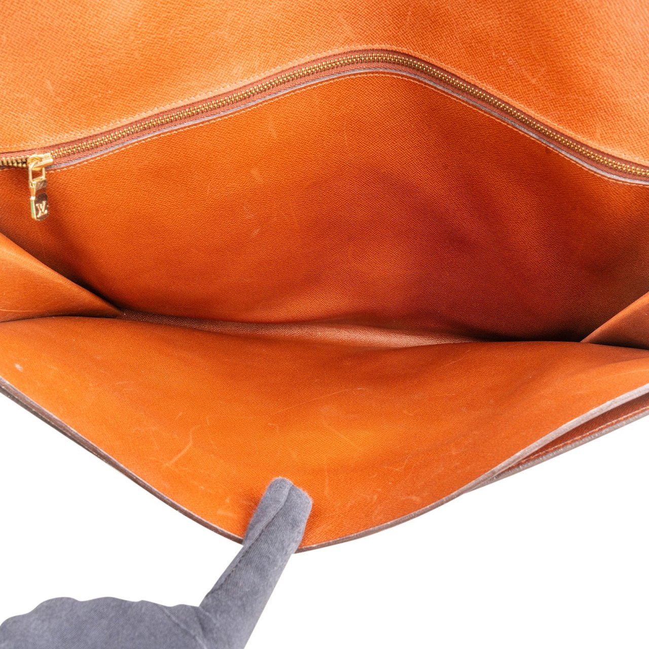 Louis Vuitton Louis Vuitton Monogram Canvas Porte Documents Laptop Handbag Bruin