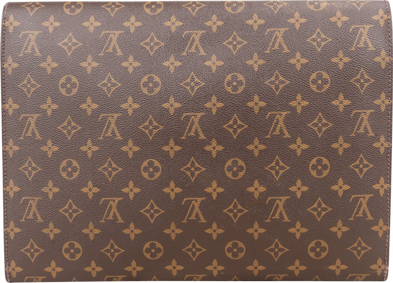 Louis Vuitton Louis Vuitton Monogram Canvas Porte Documents Laptop Handbag Bruin