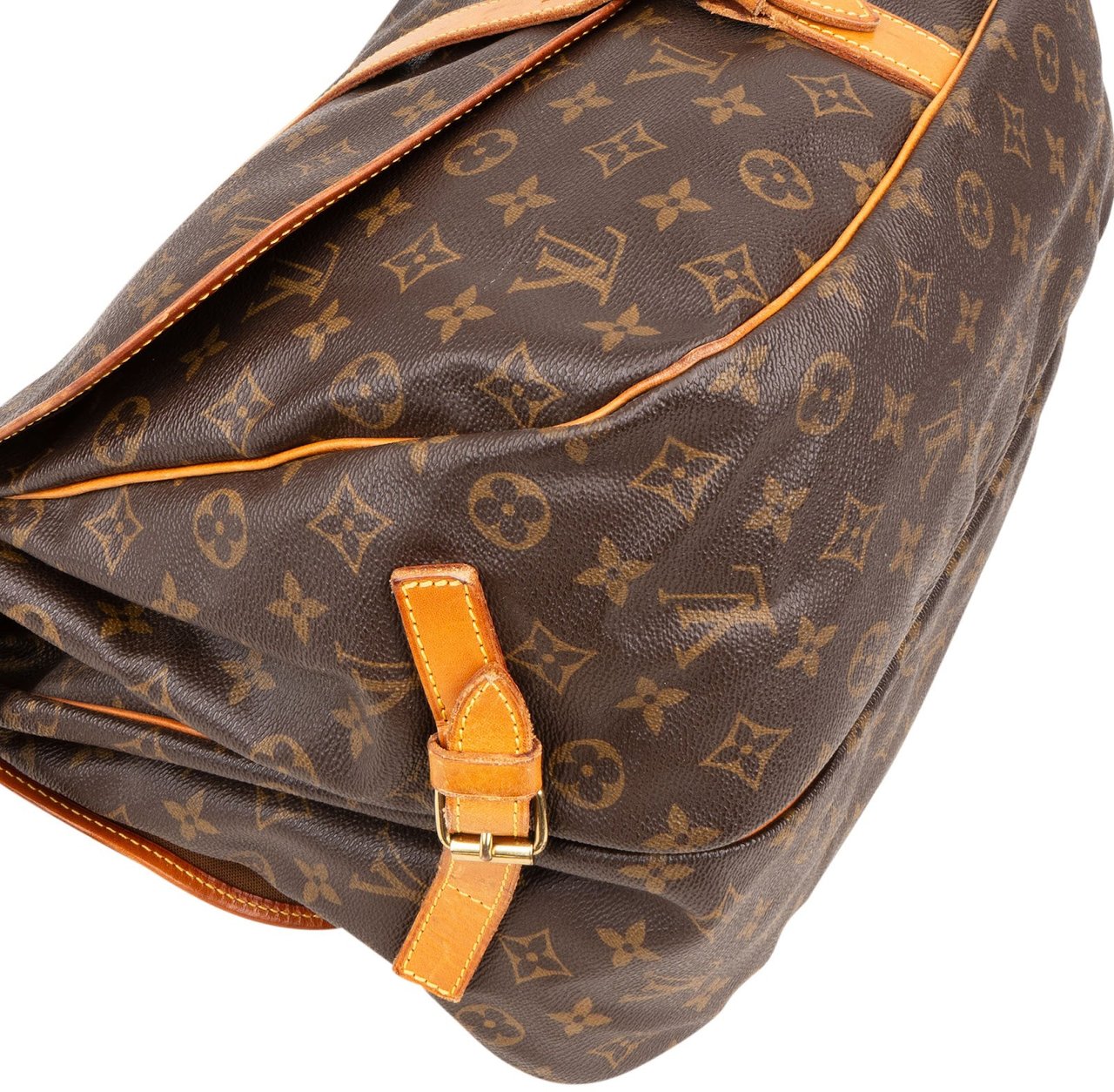 Louis Vuitton Louis Vuitton Monogram Canvas Saumur 35 Crossbody Bag Bruin