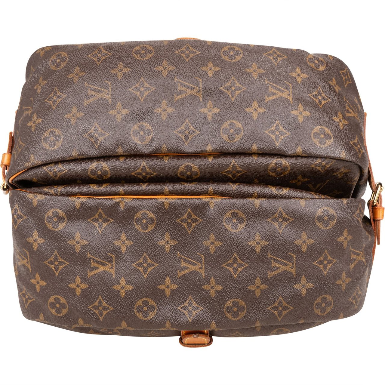 Louis Vuitton Louis Vuitton Monogram Canvas Saumur 35 Crossbody Bag Bruin