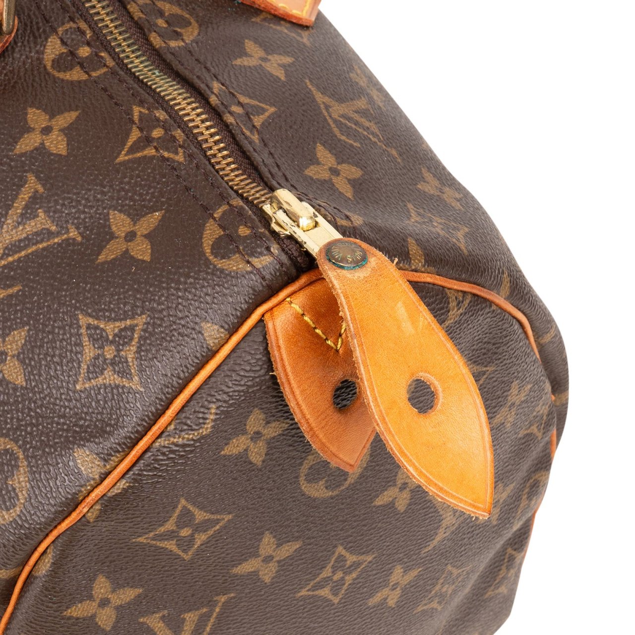 Louis Vuitton Louis Vuitton Monogram Canvas Speedy 35 Handbag Bruin