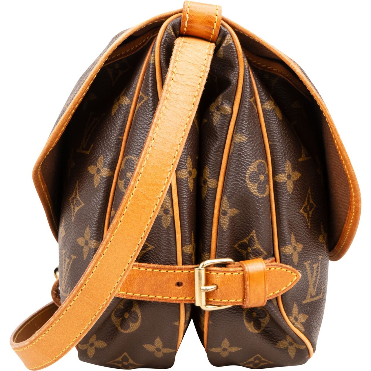 Louis Vuitton Louis Vuitton Monogram Canvas Saumur 30 Crossbody Bag Bruin