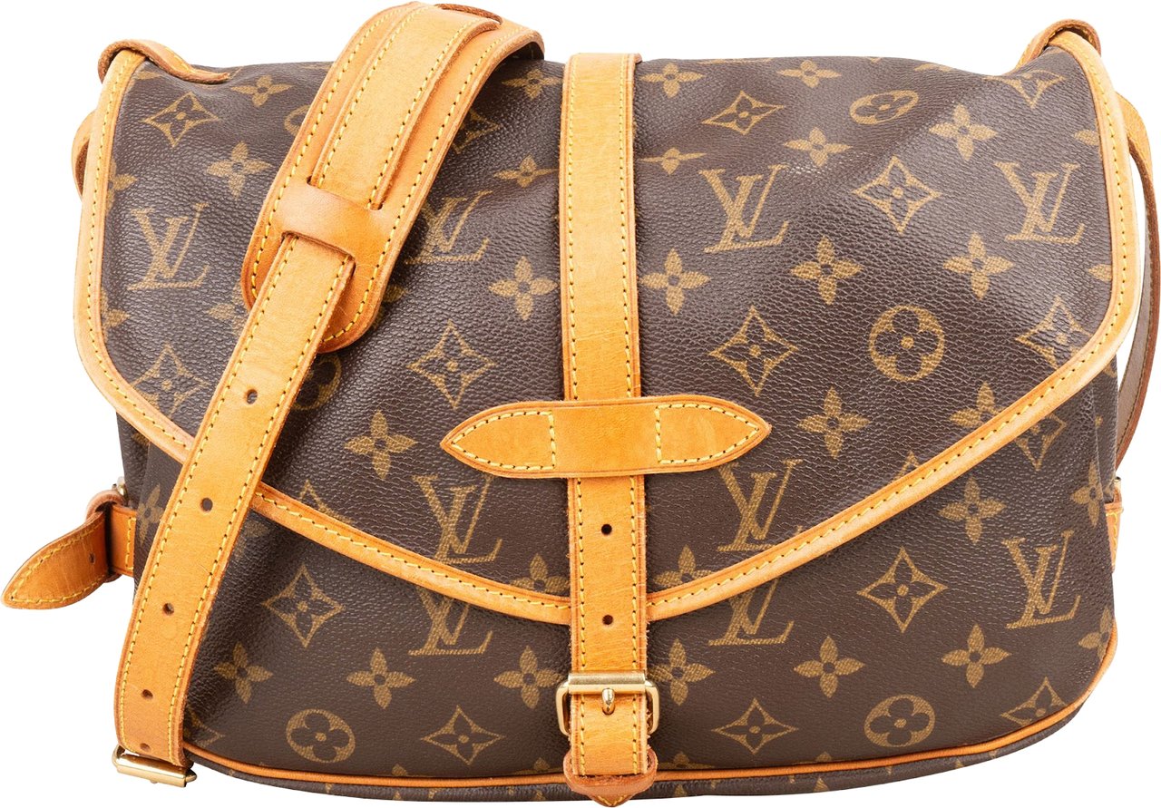 Louis Vuitton Louis Vuitton Monogram Canvas Saumur 30 Crossbody Bag Bruin