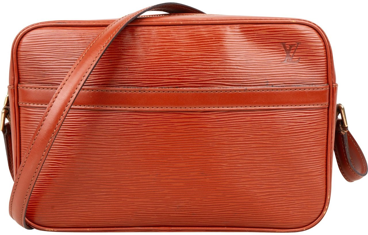 Louis Vuitton Cognac Epi Leather Trocadero 27 Crossbody Bag Bruin