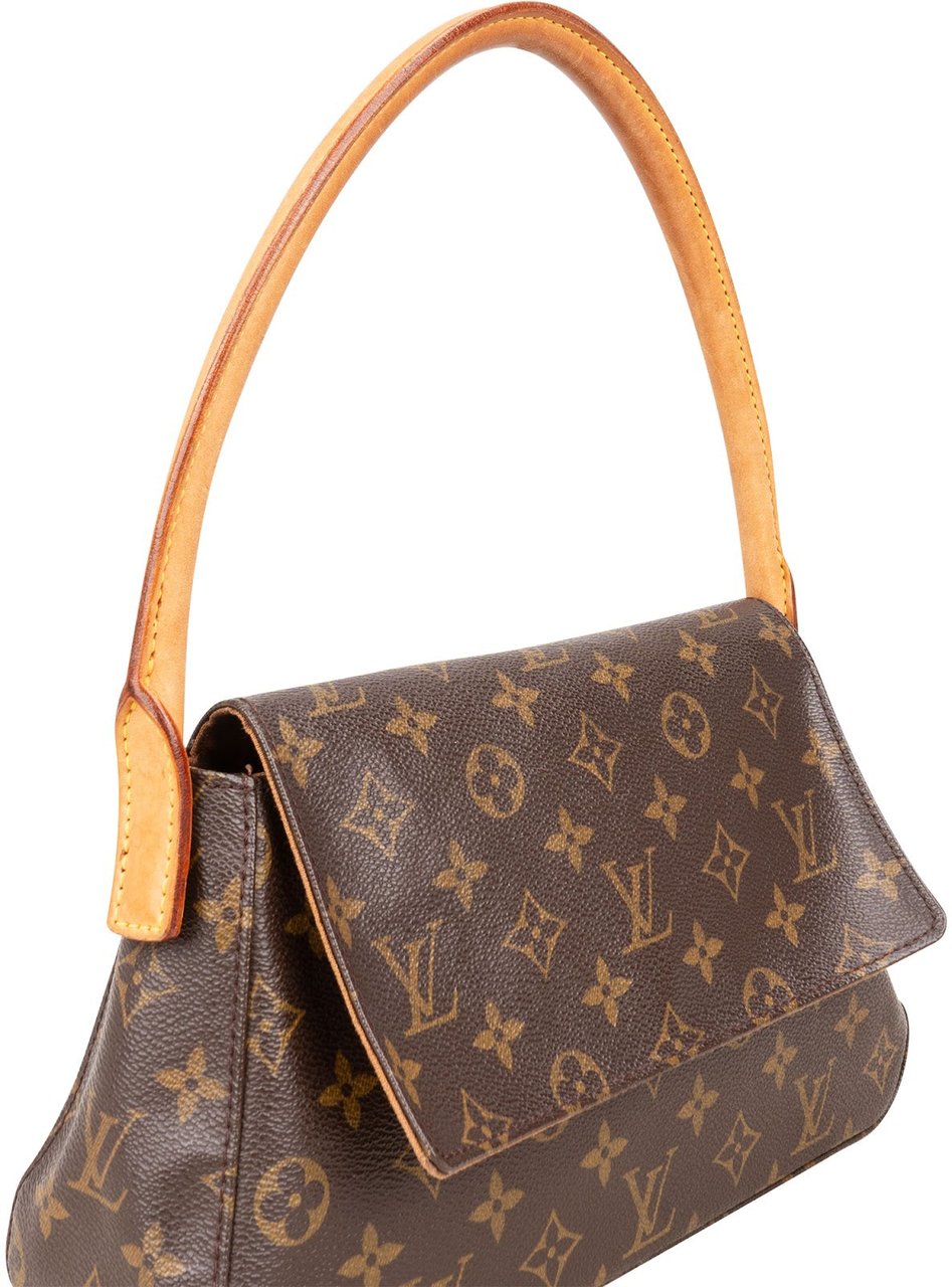 Louis Vuitton Louis Vuitton Canvas Monogram Mini Looping Shoulder Bag Bruin