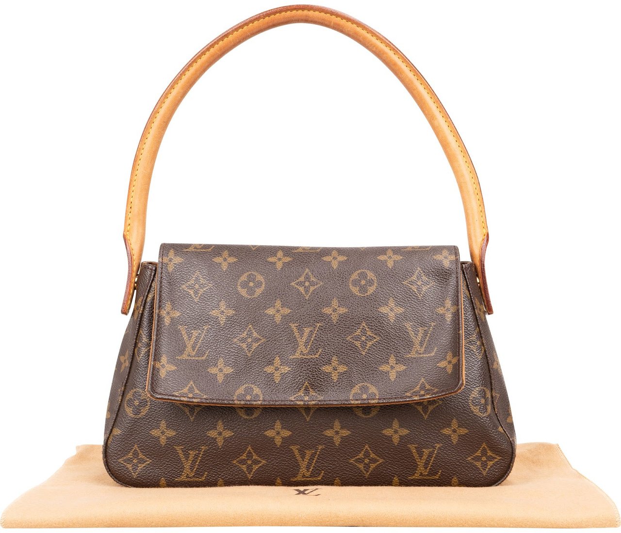 Louis Vuitton Louis Vuitton Canvas Monogram Mini Looping Shoulder Bag Bruin