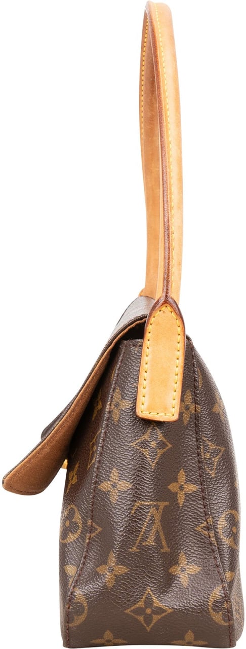 Louis Vuitton Louis Vuitton Canvas Monogram Mini Looping Shoulder Bag Bruin