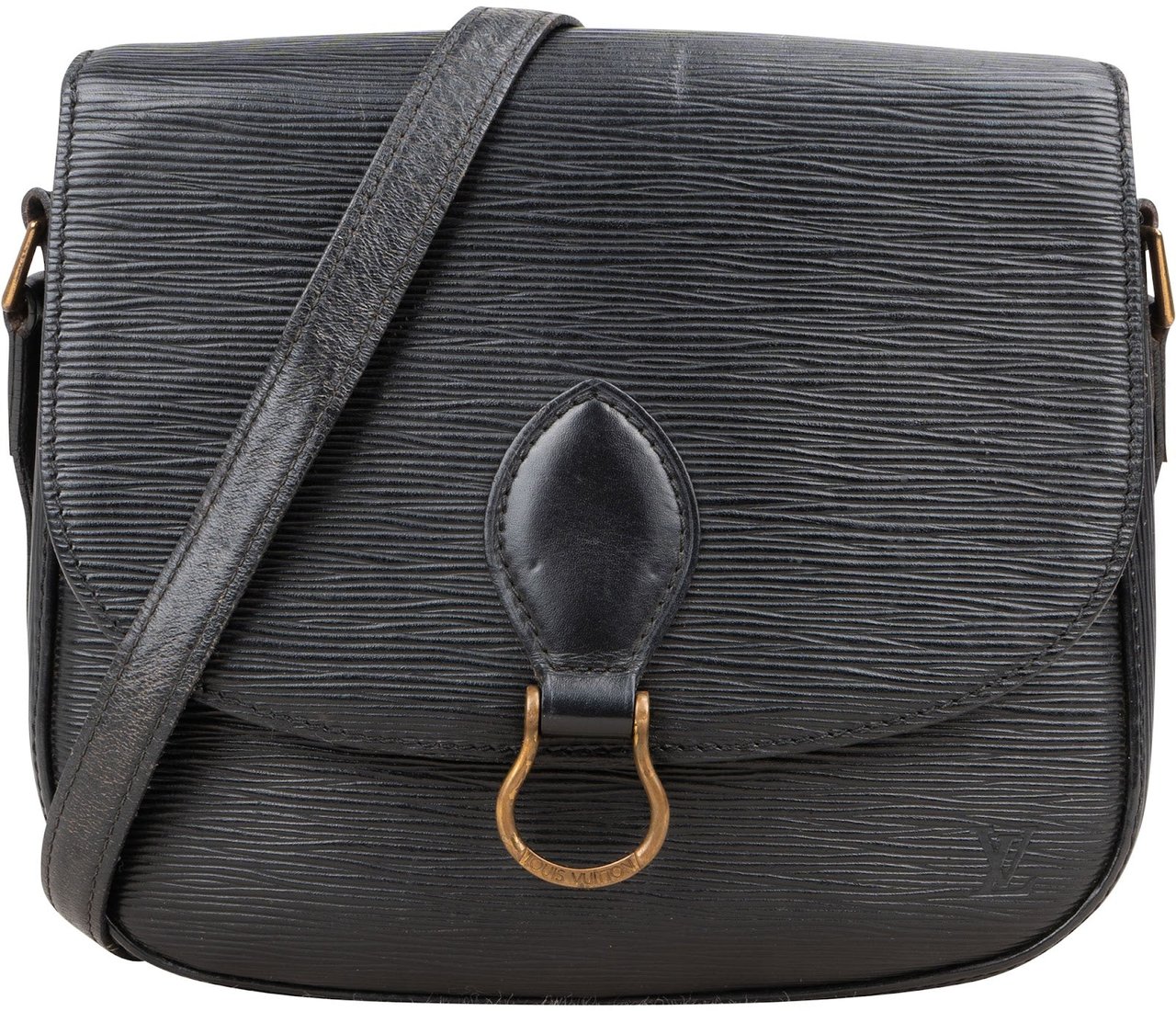 Louis Vuitton Louis Vuitton Noir Epi Leather Saint Cloud GM Crossbody Bag Zwart