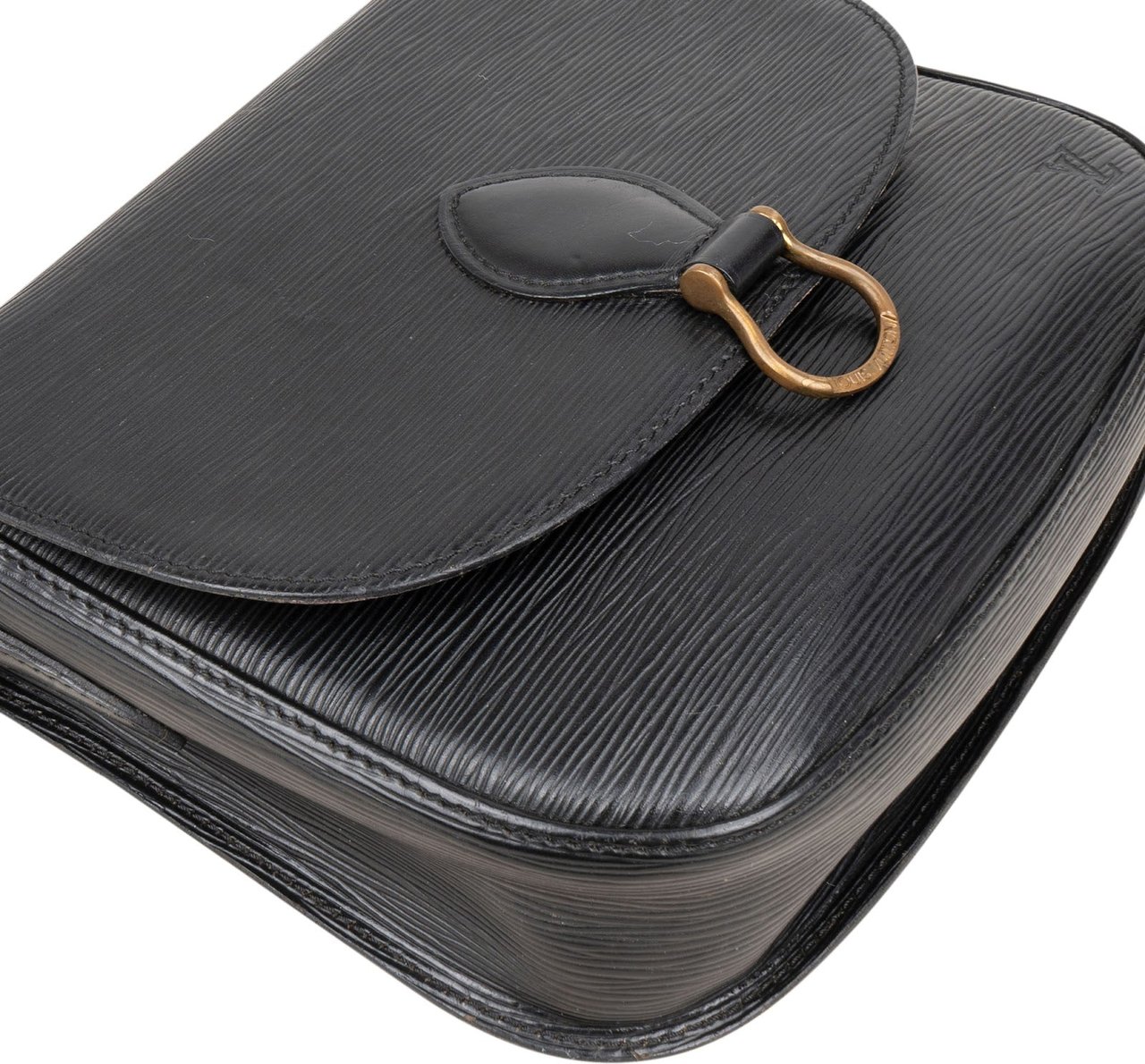 Louis Vuitton Louis Vuitton Noir Epi Leather Saint Cloud GM Crossbody Bag Zwart