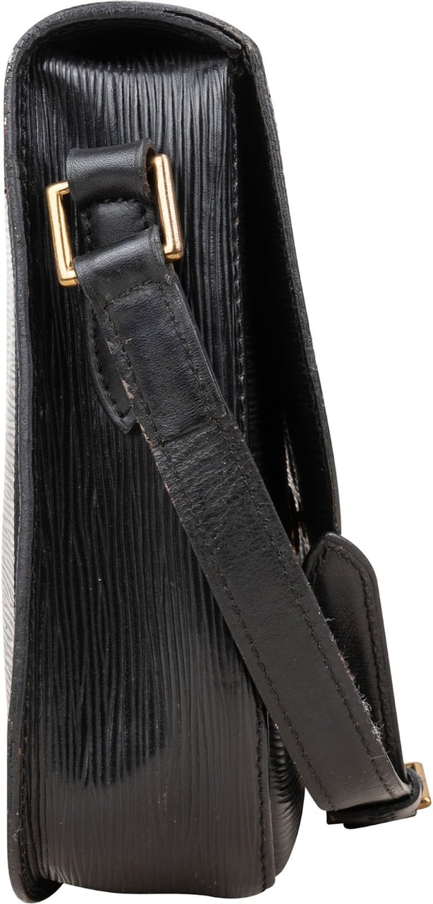 Louis Vuitton Louis Vuitton Noir Epi Leather Saint Cloud GM Crossbody Bag Zwart