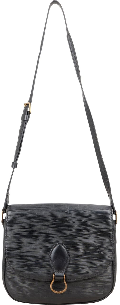 Louis Vuitton Louis Vuitton Noir Epi Leather Saint Cloud GM Crossbody Bag Zwart