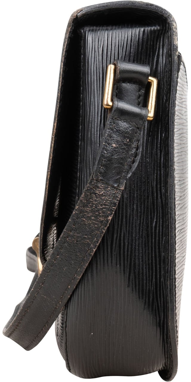 Louis Vuitton Louis Vuitton Noir Epi Leather Saint Cloud GM Crossbody Bag Zwart