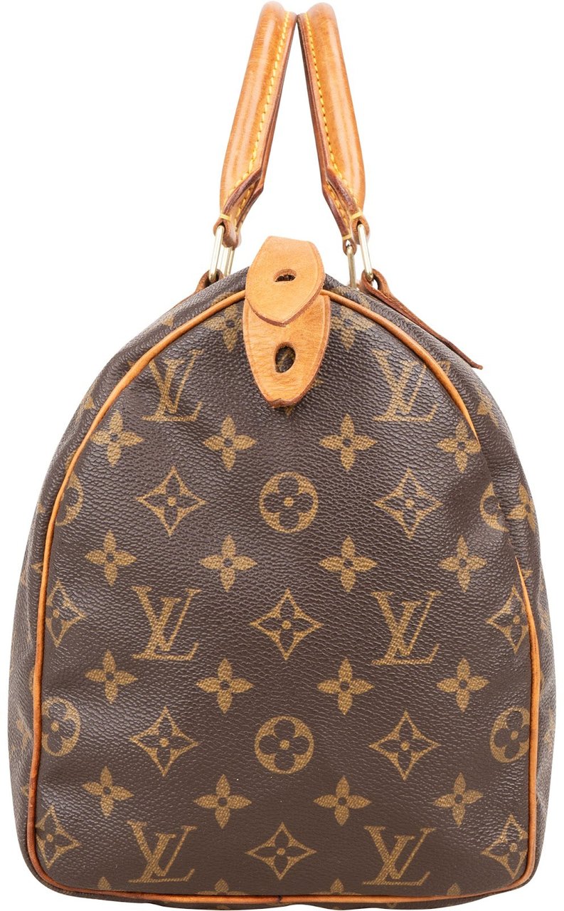 Louis Vuitton Louis Vuitton Monogram Canvas Speedy 30 Handbag Bruin