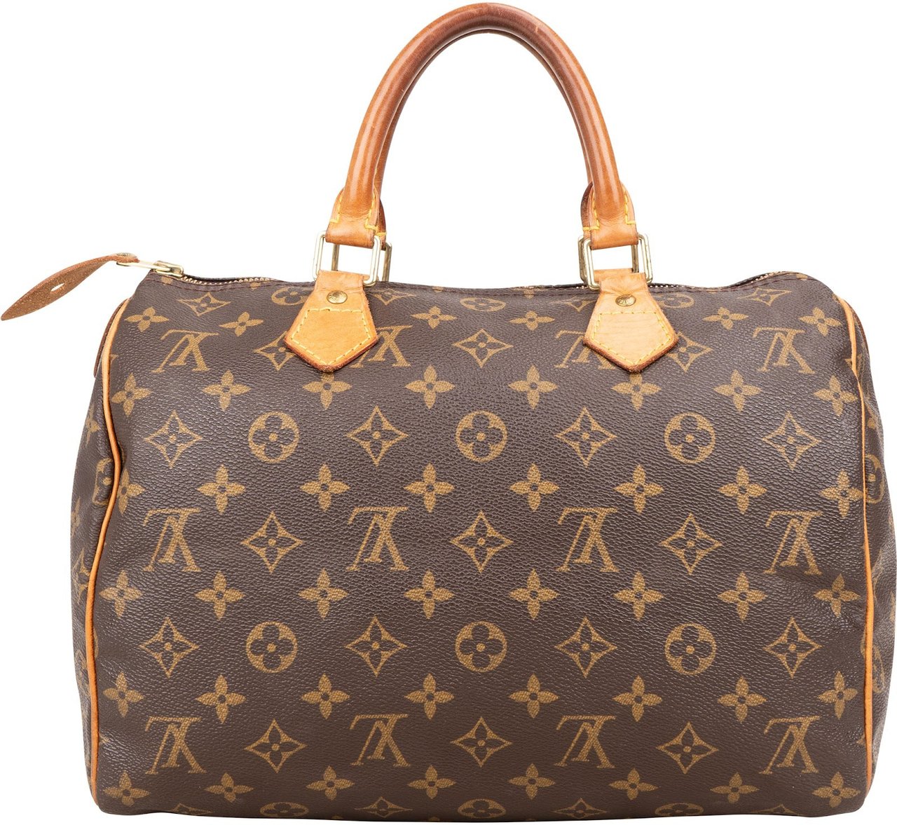 Louis Vuitton Louis Vuitton Monogram Canvas Speedy 30 Handbag Bruin