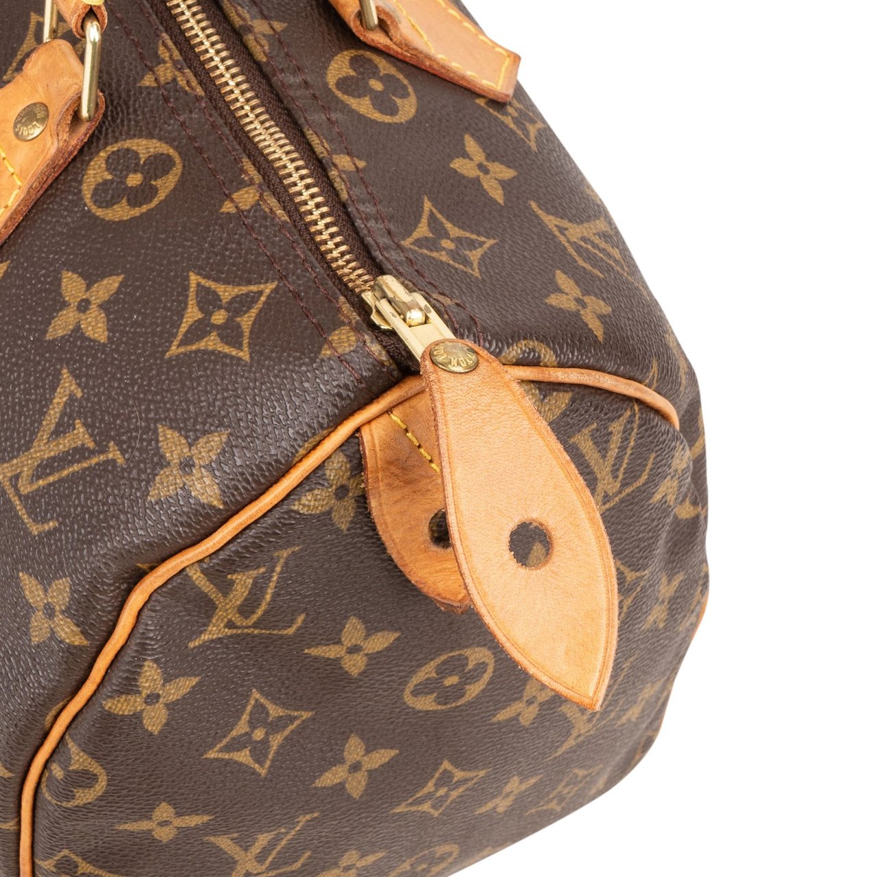 Louis Vuitton Louis Vuitton Monogram Canvas Speedy 30 Handbag Bruin