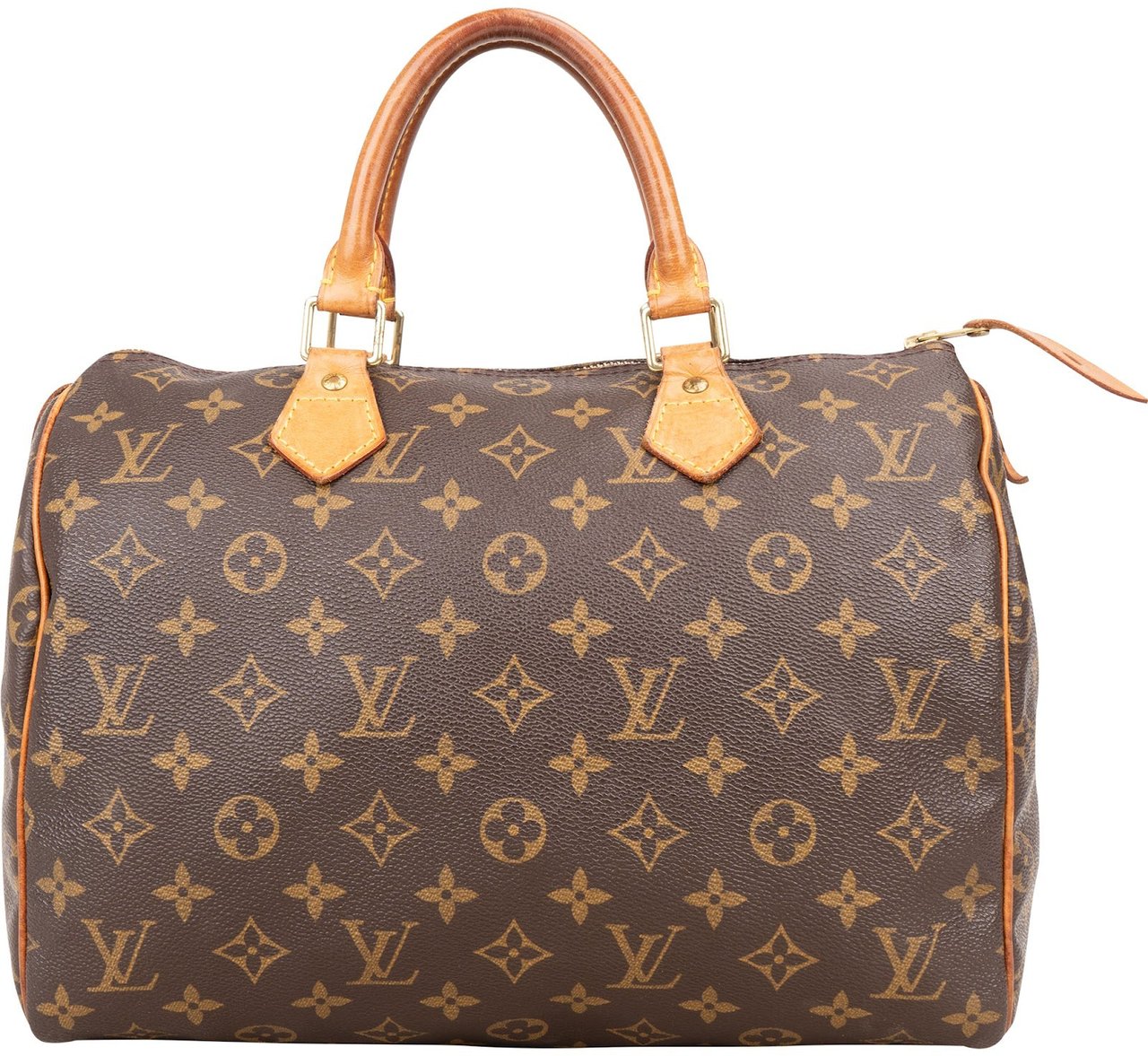 Louis Vuitton Louis Vuitton Monogram Canvas Speedy 30 Handbag Bruin