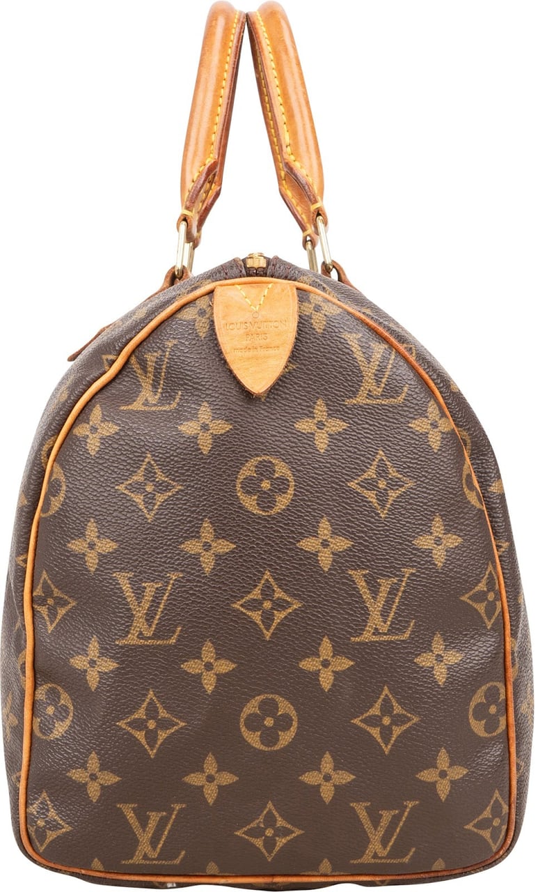 Louis Vuitton Louis Vuitton Monogram Canvas Speedy 30 Handbag Bruin