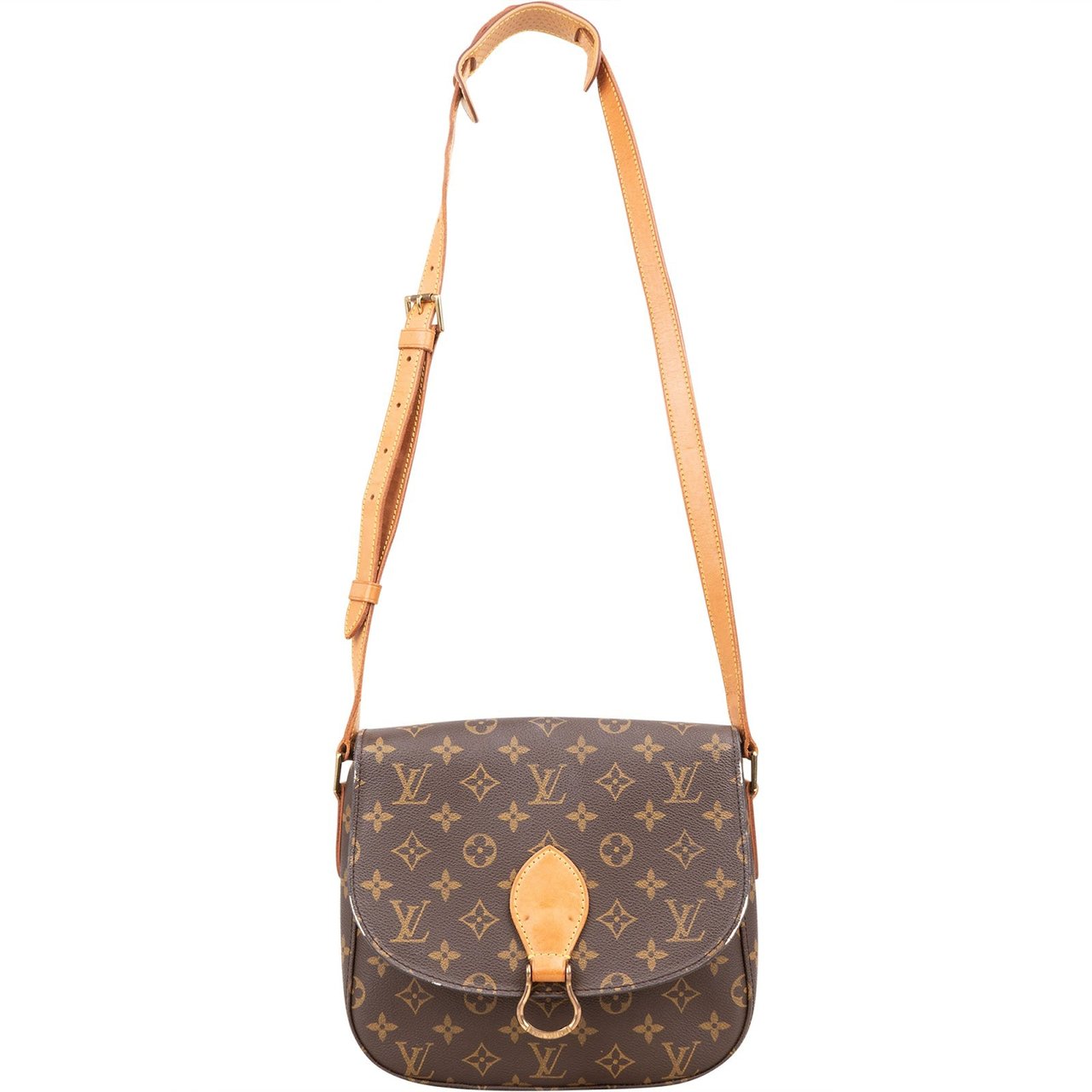 Louis Vuitton Louis Vuitton Monogram Canvas Saint Cloud GM Crossbody Bag Bruin