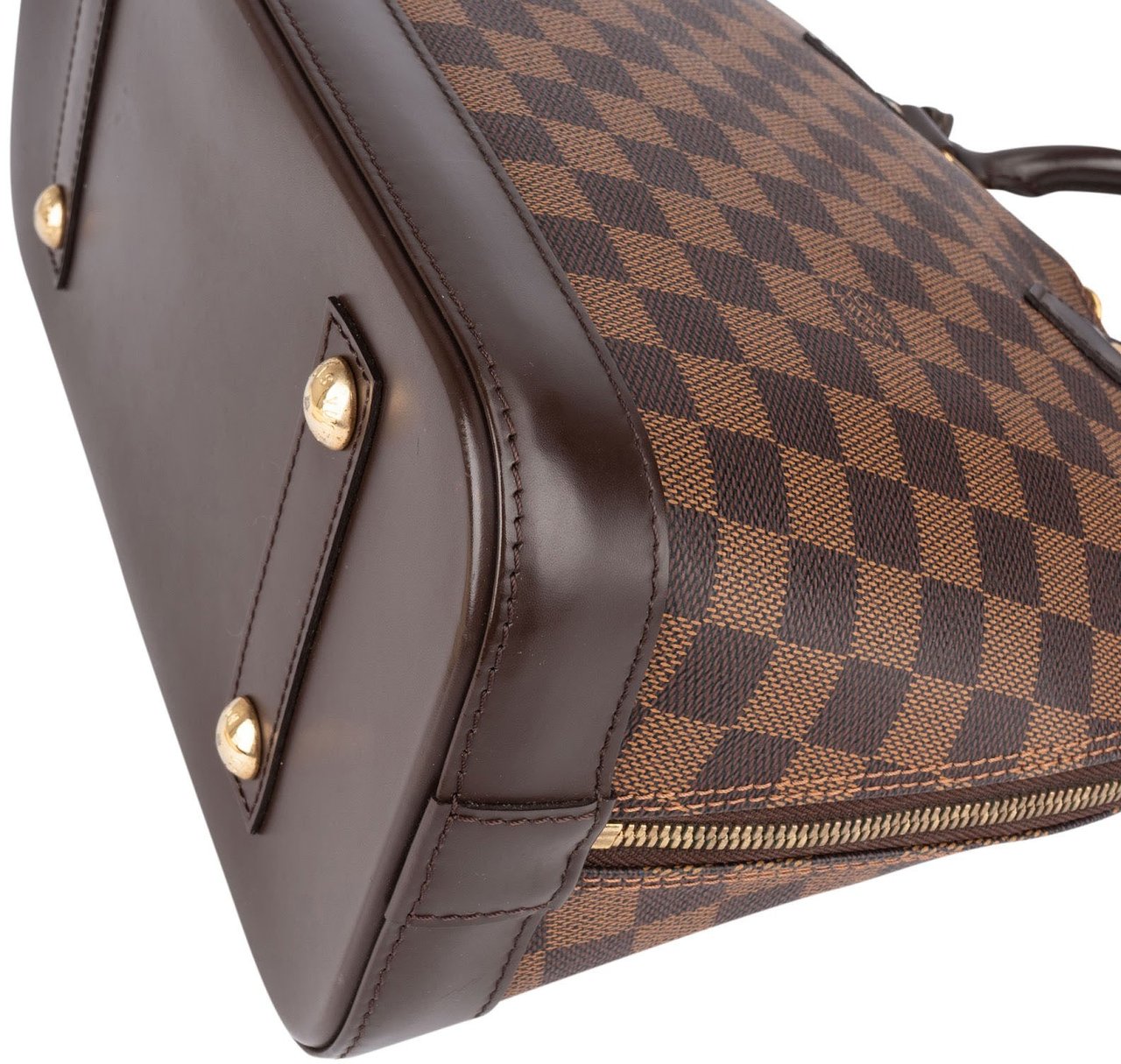 Louis Vuitton Louis Vuitton Monogram Damier Ebene Canvas Alma PM Handbag Bruin