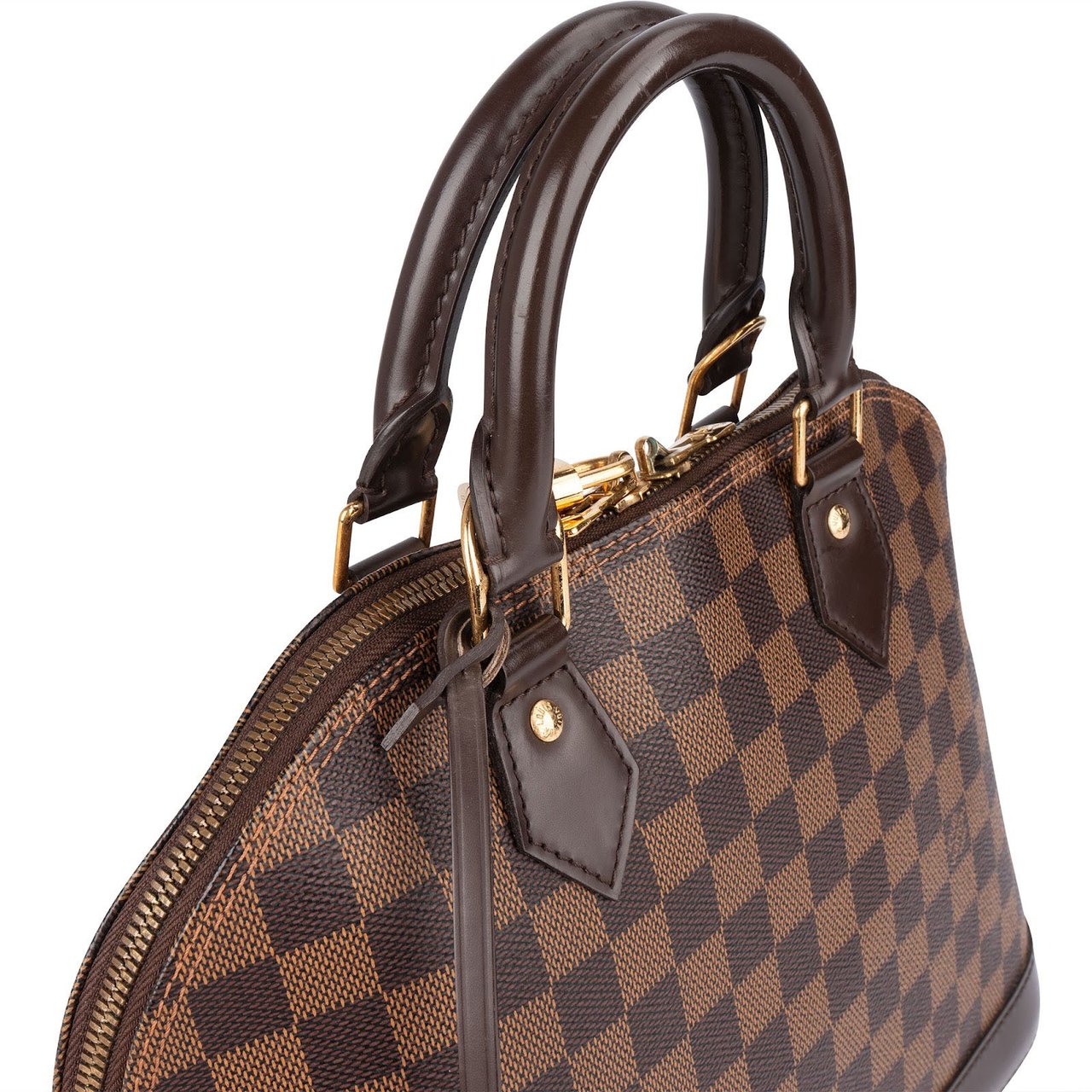 Louis Vuitton Louis Vuitton Monogram Damier Ebene Canvas Alma PM Handbag Bruin